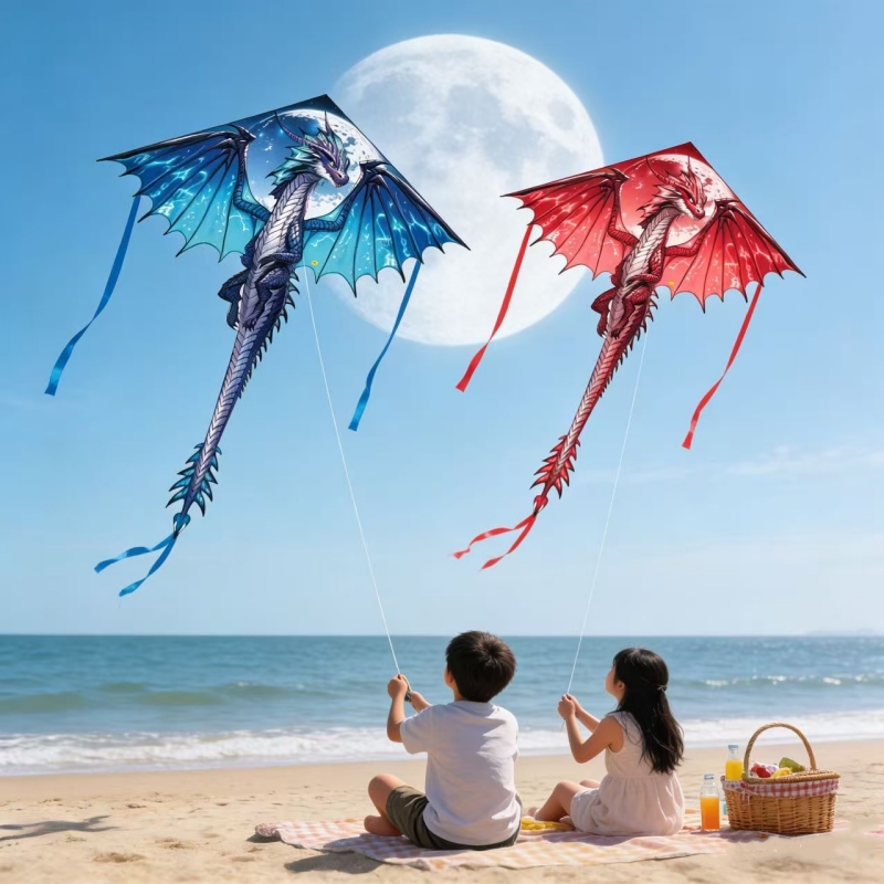 Kite Wind Outdoor - Dragon Kites flying for children kites
