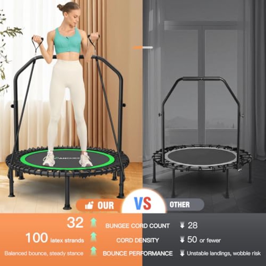 40/48 Foldable Mini Trampoline – Trampoline Mini Indoor Bewertung und Preis