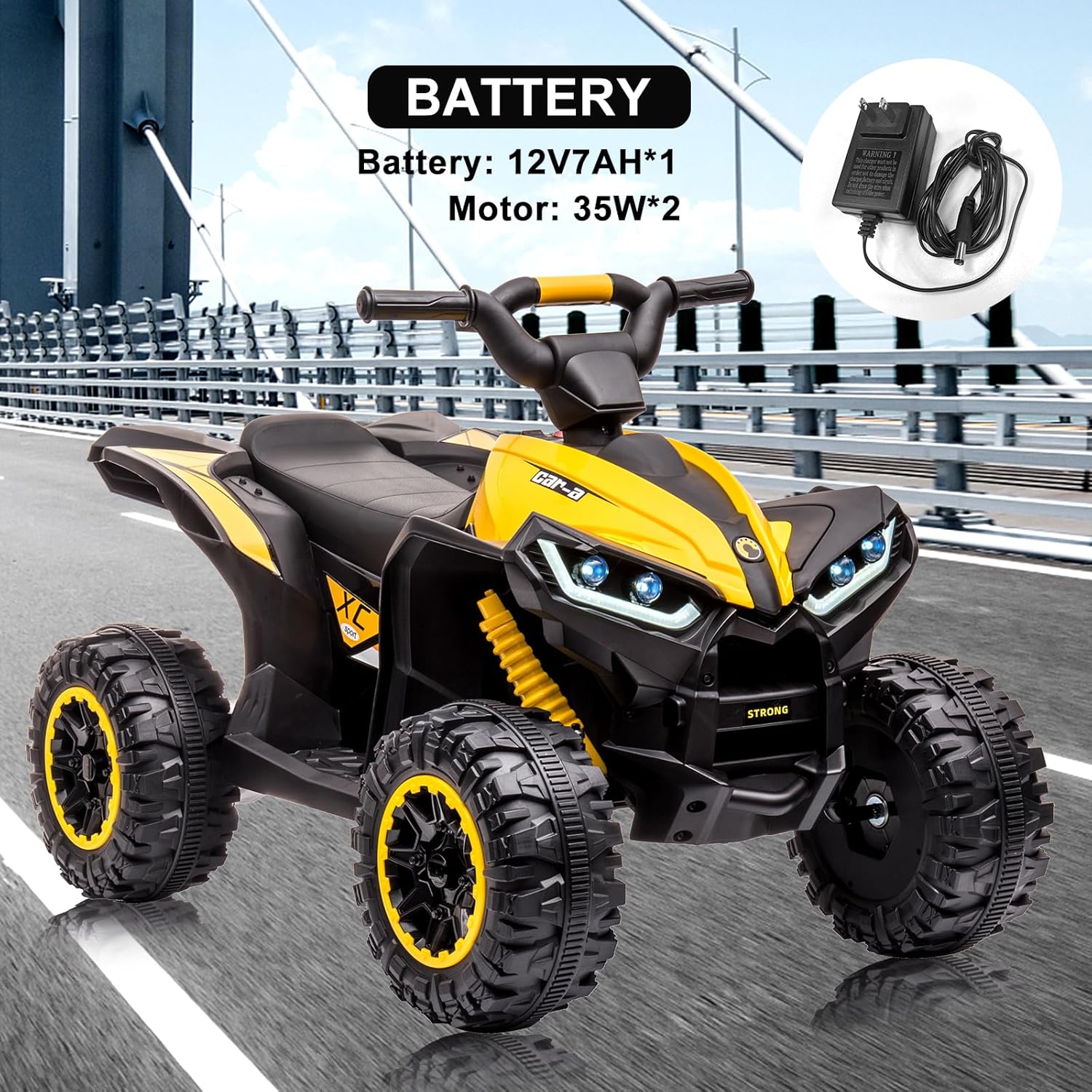 12V Kids Ride On ATV, 4 Wheele – Kids Toys Electric Car Bewertung und Preis