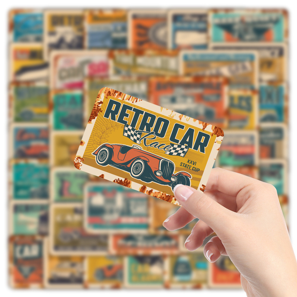 10/30/50pcs Retro Ads Car Stic – Kid Toys Ads Bewertung und Preis