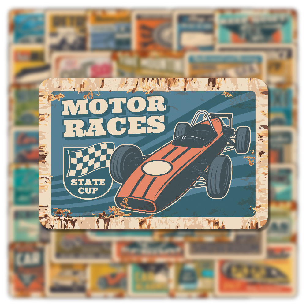 10/30/50pcs Retro Ads Car Stic – Kid Toys Ads Bewertung und Preis