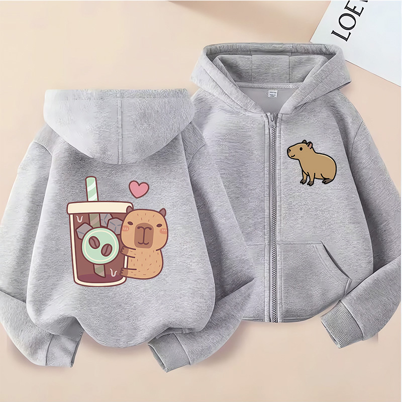 Zip Up Hoodie Kawaii Kids Capy – Kids Zip Toys Bewertung und Preis
