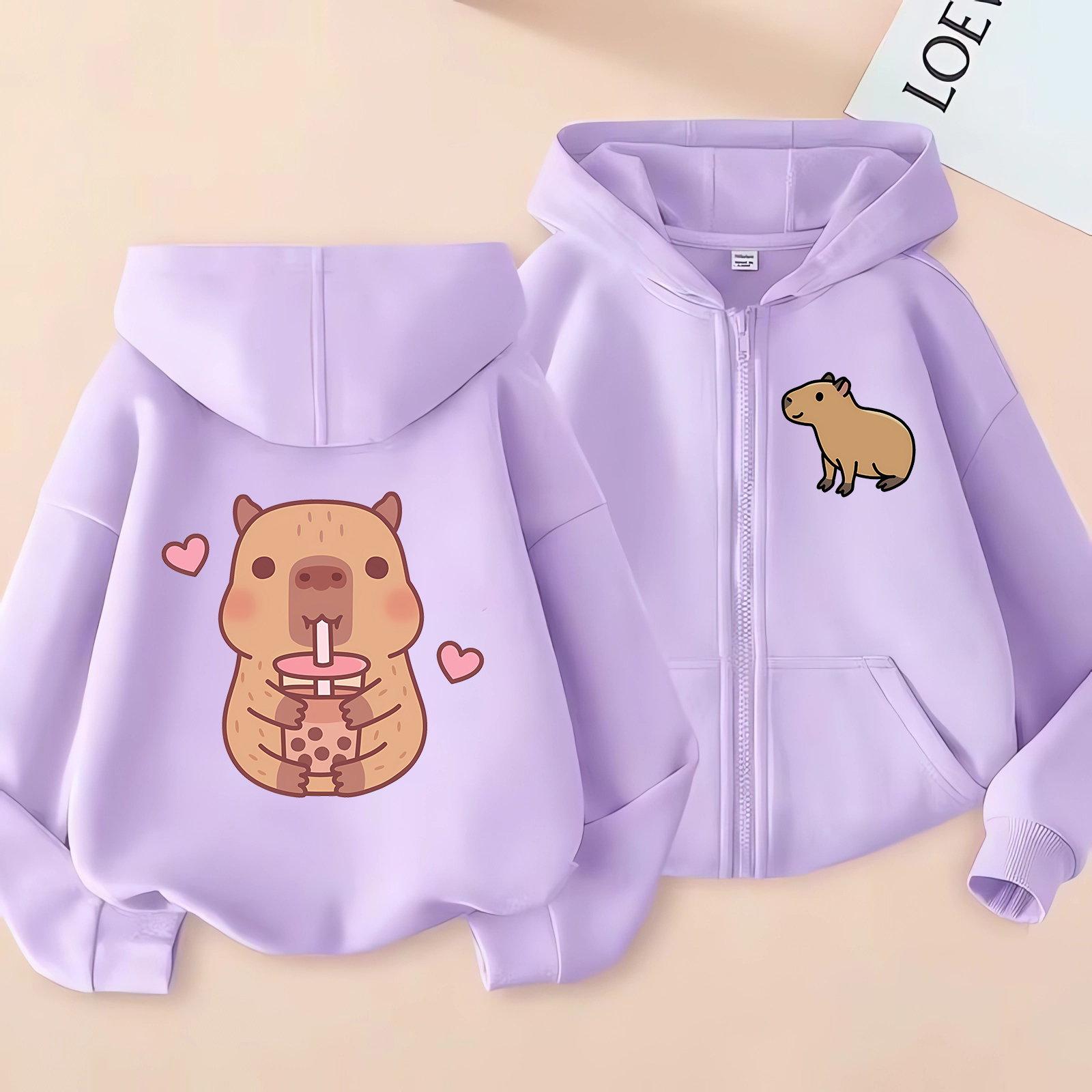 Zip Up Hoodie Kawaii Kids Capy – Kids Zip Toys Bewertung und Preis