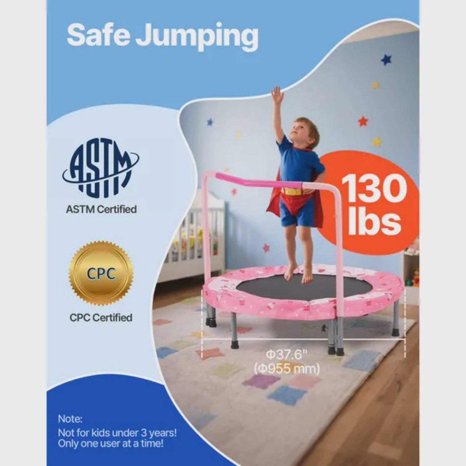 36 Kids Trampoline 3FT Indoor  – Trampoline Mini Indoor Bewertung und Preis