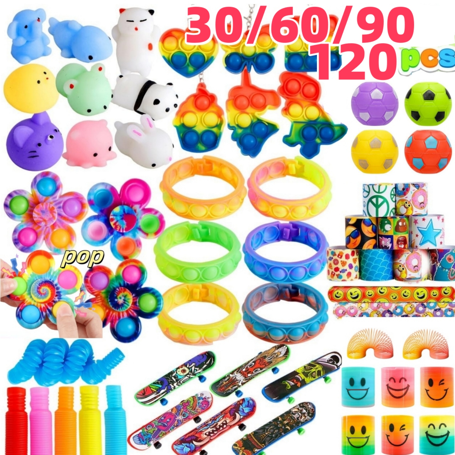 Bulk Pack of 30-120 Popular Fi – Kids Y Toys Bewertung und Preis