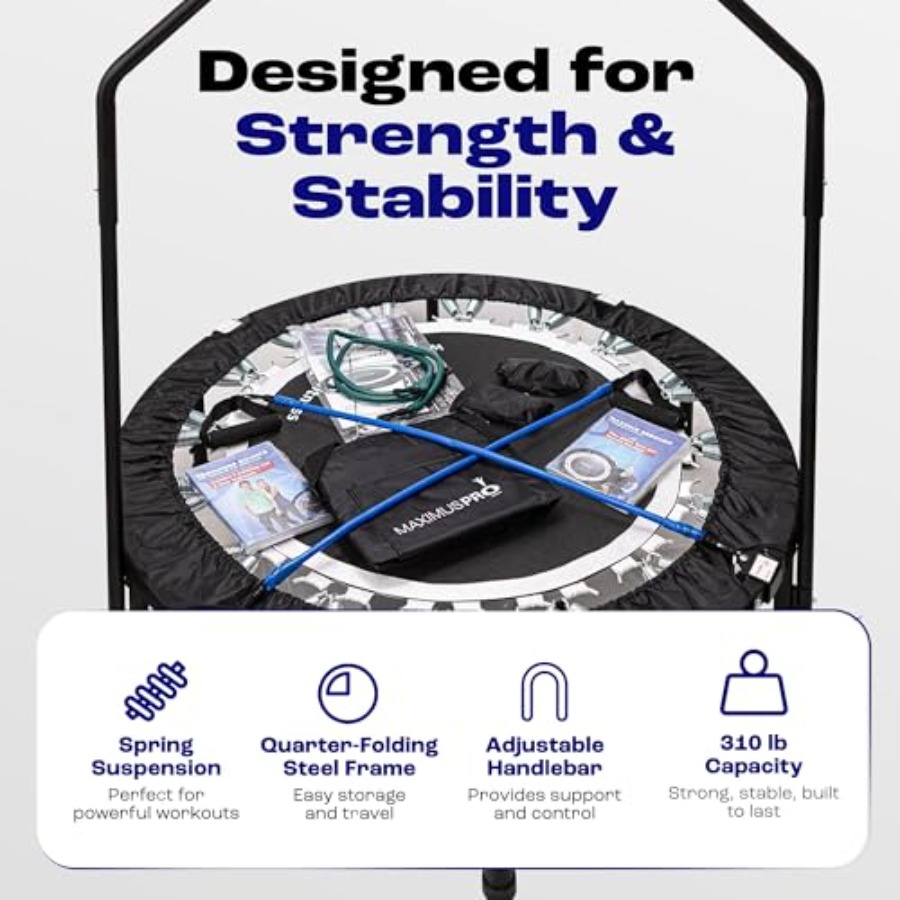 Maximus PRO Folding Rebounder  – Trampoline Mini Indoor Bewertung und Preis