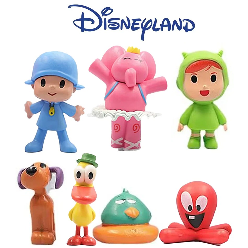 7Pcs/Set Pocoyo Animal Toy Bir – Kids Toys Elephant Bewertung und Preis