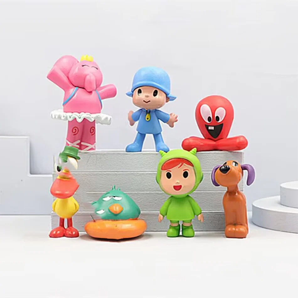 7Pcs/Set Pocoyo Animal Toy Bir – Kids Toys Elephant Bewertung und Preis