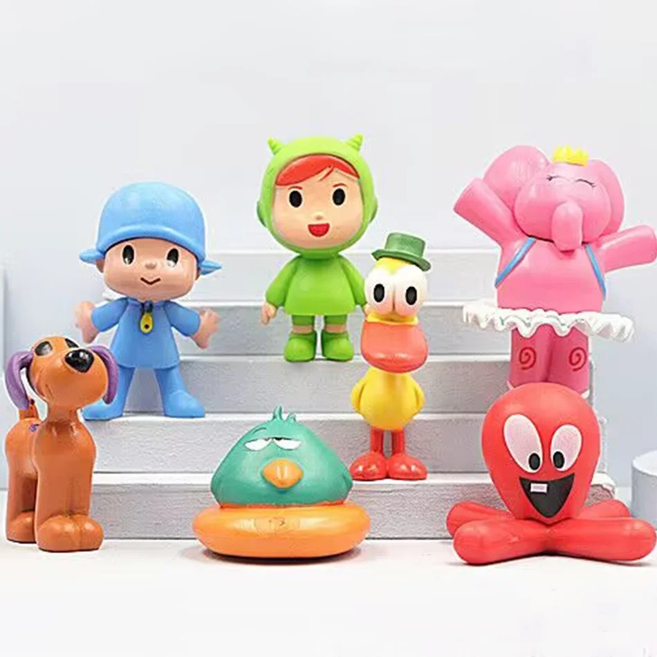 7Pcs/Set Pocoyo Animal Toy Bir – Kids Toys Elephant Bewertung und Preis