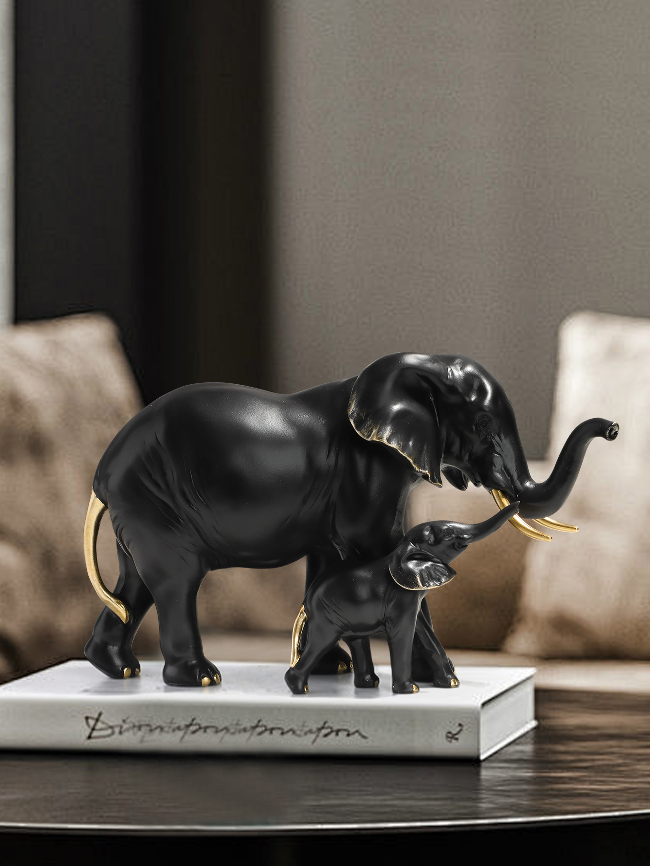 Resin mother-and-child elephan – Kids Toys Elephant Bewertung und Preis