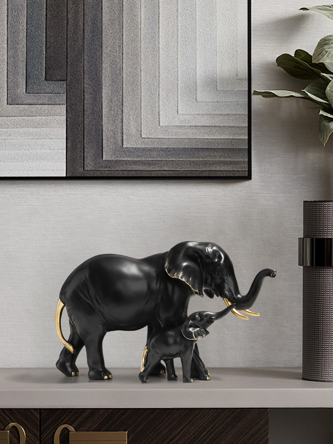 Resin mother-and-child elephan – Kids Toys Elephant Bewertung und Preis