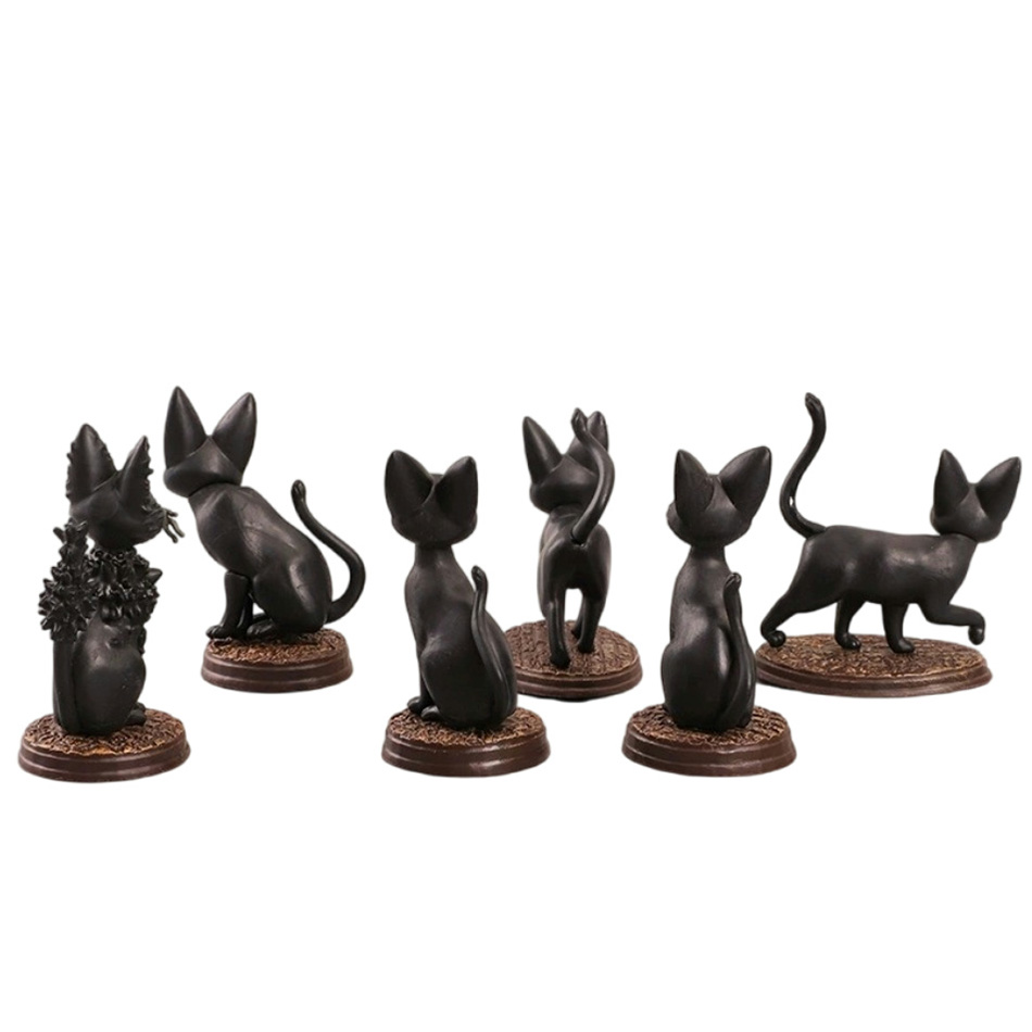 6pcs/set Cartoon Black Cat Jij – Kids Toys Jiji Bewertung und Preis
