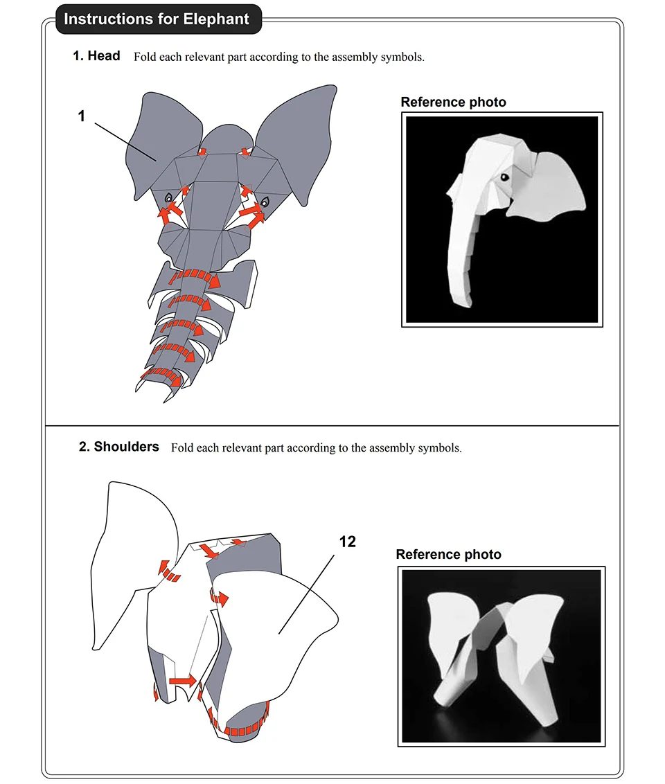 African Elephant Origami Art M – Kids Toys Elephant Bewertung und Preis
