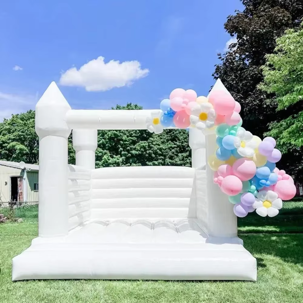 White Inflatable Bounce House  – Kids Toys House Bewertung und Preis