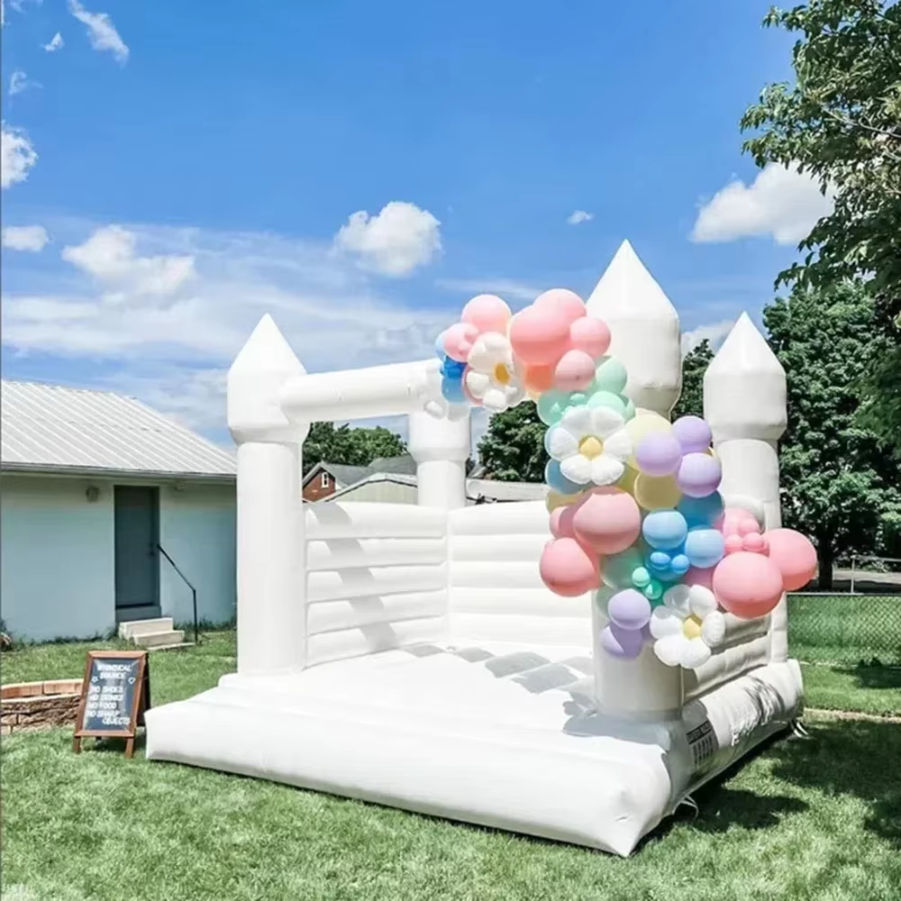 White Inflatable Bounce House  – Kids Toys House Bewertung und Preis