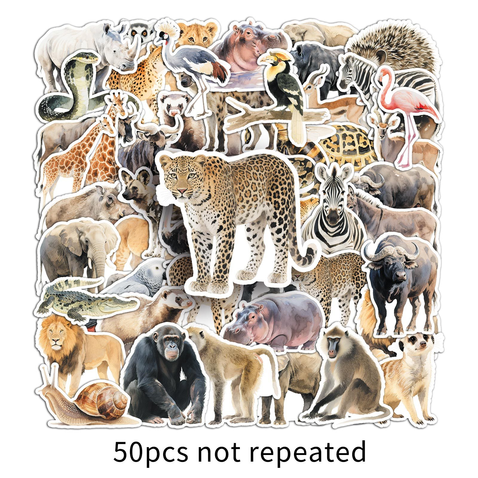 50PCS African Animal Cartoon G – Kids Toys Elephant Bewertung und Preis