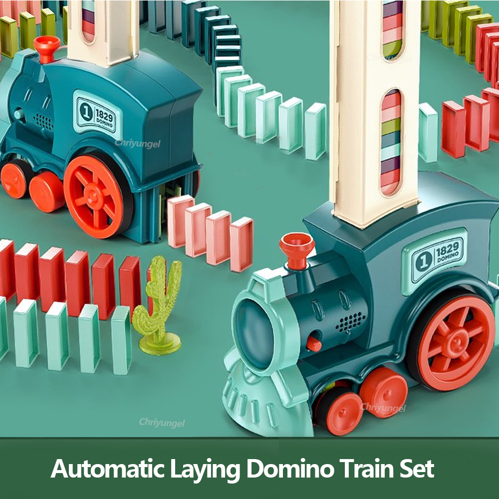 Automatic Domino Train Car Ele – Kids Toys Electric Car Bewertung und Preis