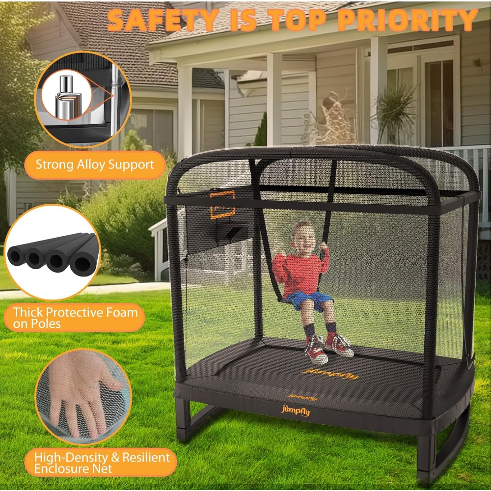 6FT Rectangle Toddler Trampoli – Trampoline Mini Indoor Bewertung und Preis