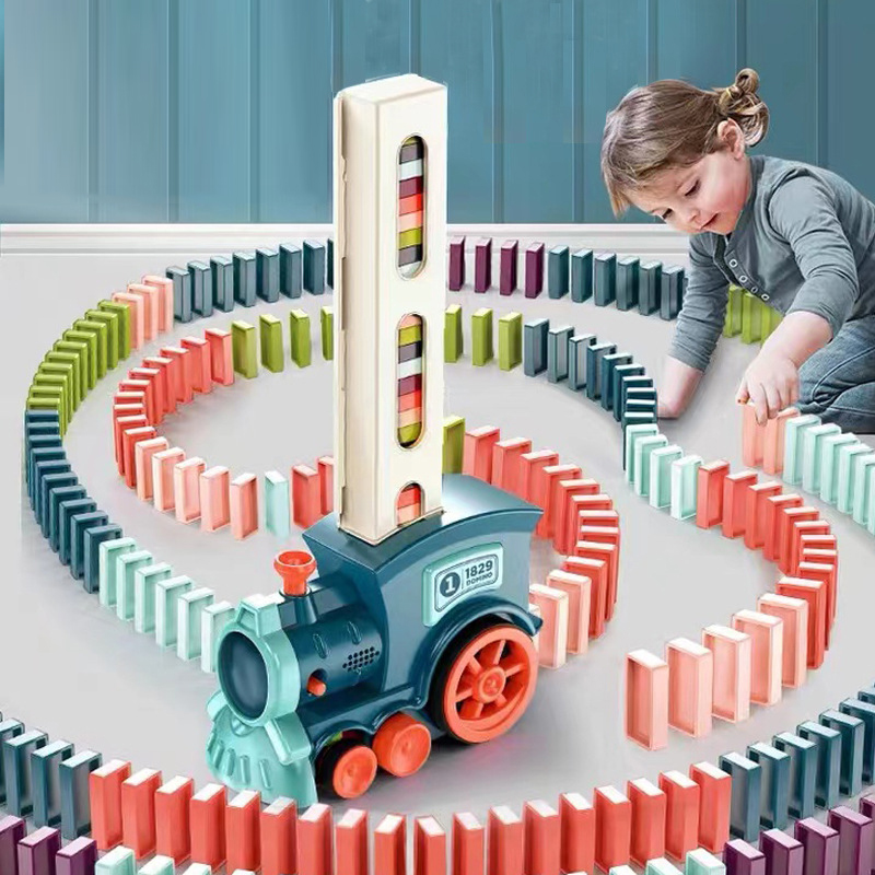 Automatic Laying Domino Train  – Kids Toys Electric Car Bewertung und Preis