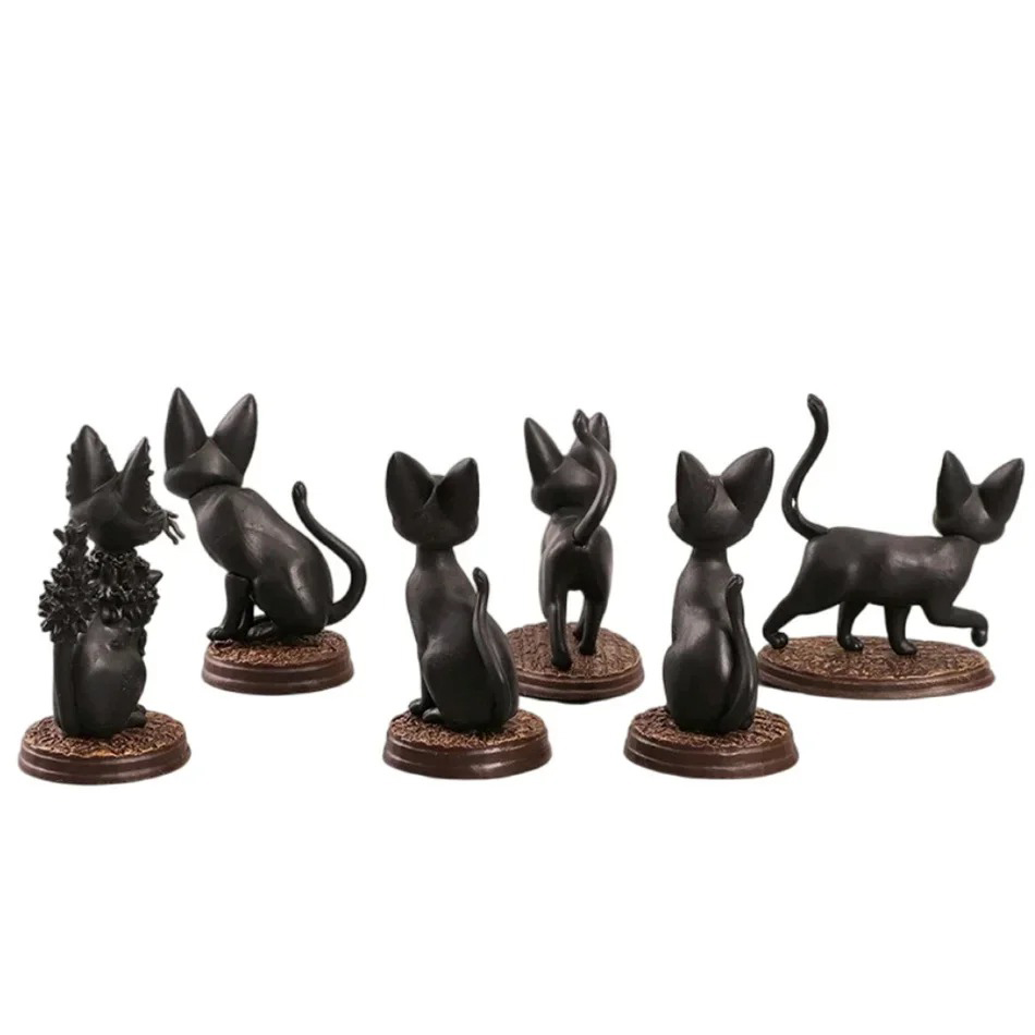 6pcs/set Cartoon Black Cat Jij – Kids Toys Jiji Bewertung und Preis