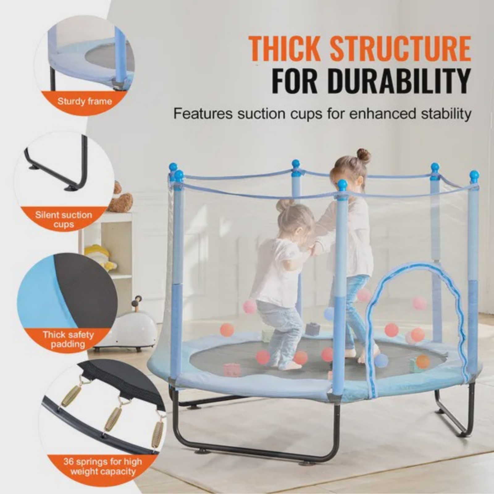 dropship 60 Kids Trampoline 5F – Trampoline Mini Indoor Bewertung und Preis