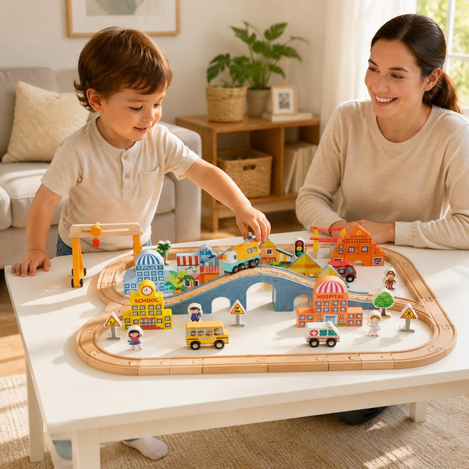Wooden Train Set Educational W – Kids Toys Brands Bewertung und Preis