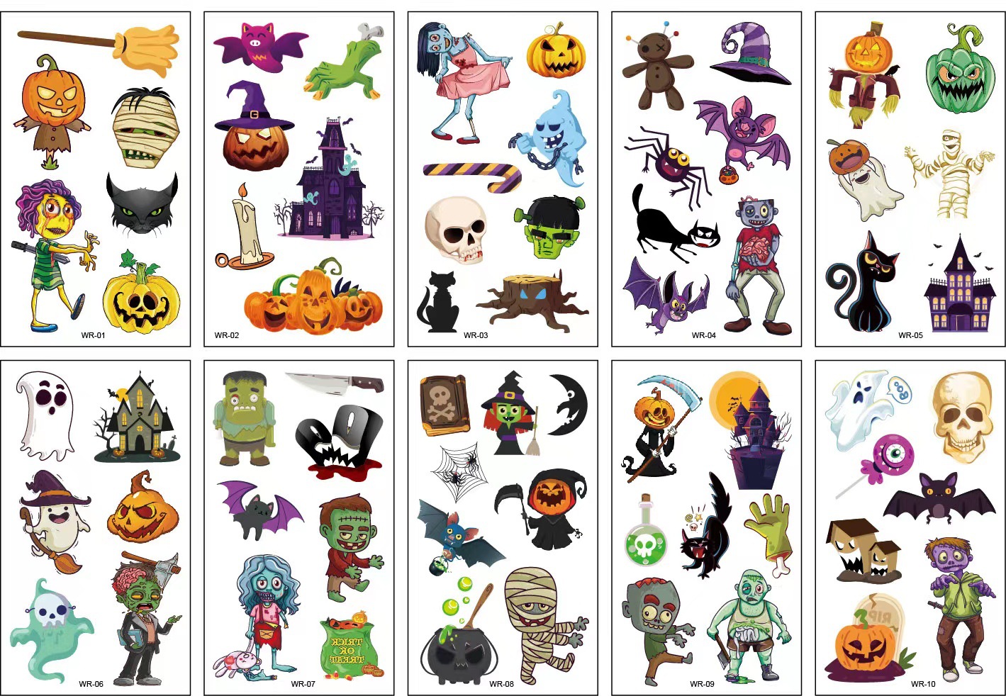 10 Sheets Halloween Pumpkins Z – Kids Zombie Toys Bewertung und Preis
