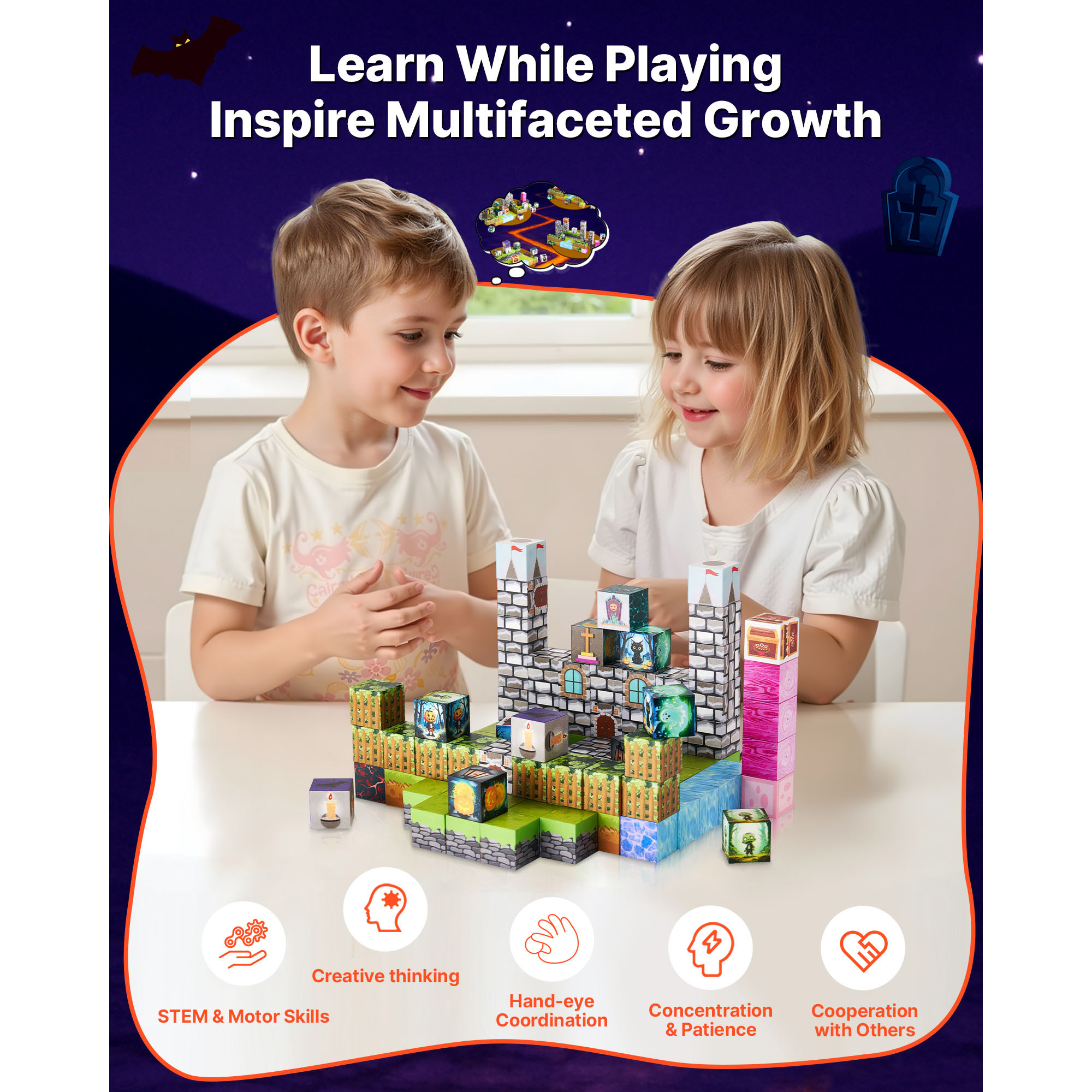 SucceBuy 100PCS Magnetic Block – Kids Zombie Toys Bewertung und Preis
