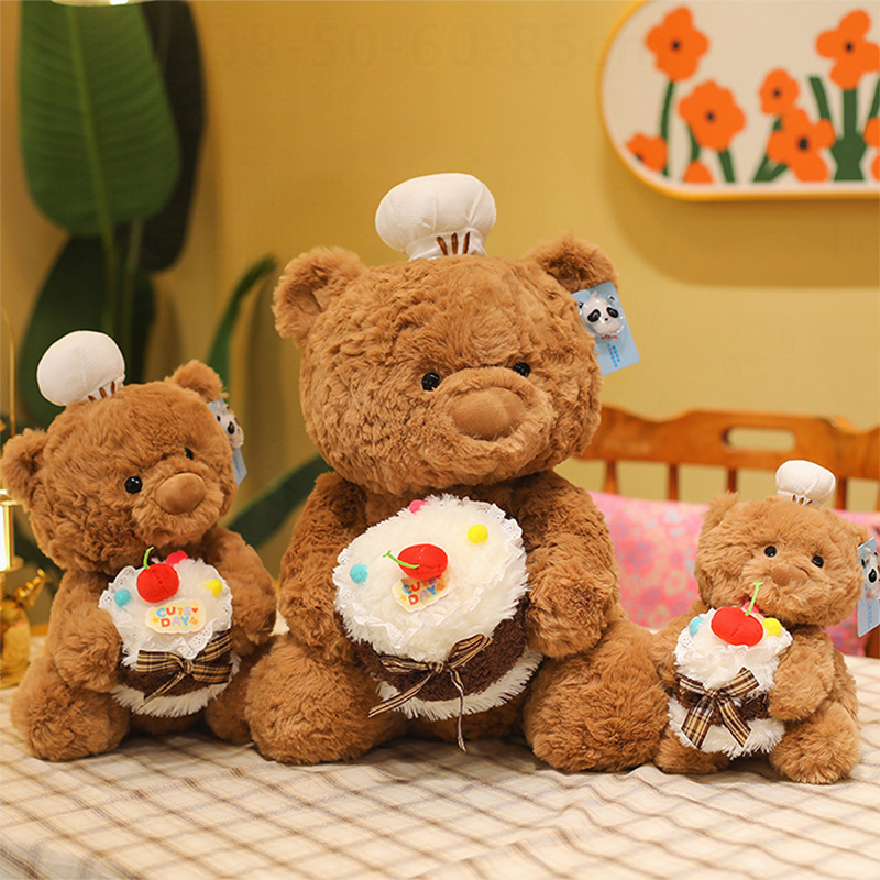 Cute Chef Cake Bear Plush Toy  – Best Kids Toys Xmas Bewertung und Preis