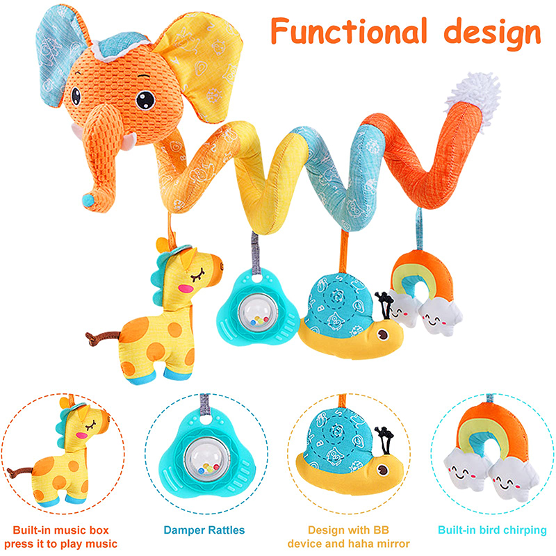 Car Seat Toys Infant Color Ele – Kids Toys Elephant Bewertung und Preis
