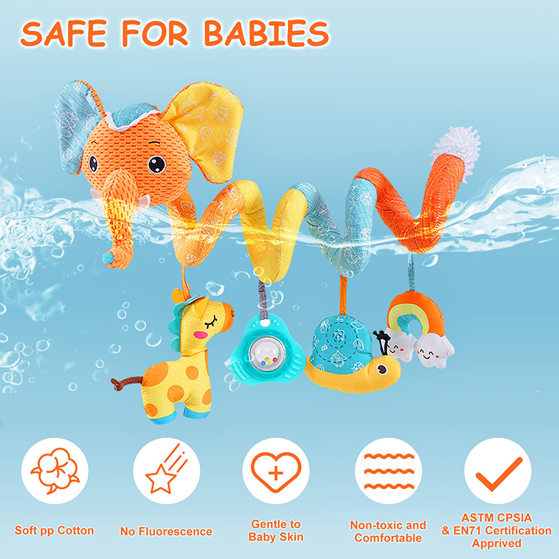 Car Seat Toys Infant Color Ele – Kids Toys Elephant Bewertung und Preis