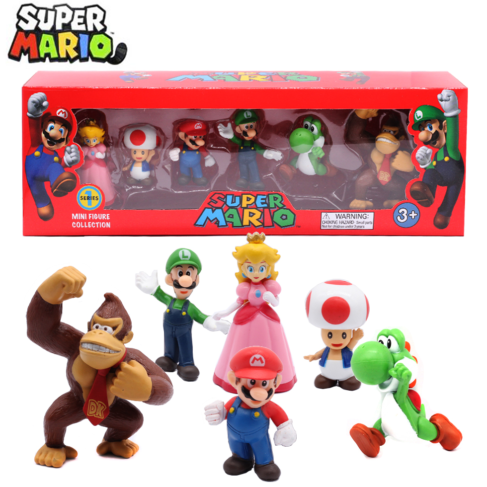 # 6pcs/set Super Mario Bros PV – Kids Toys Kit Bewertung und Preis